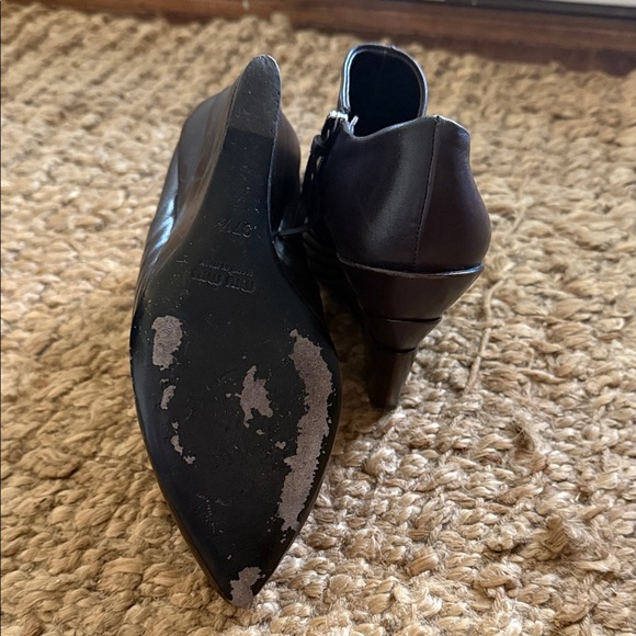 Miu Miu - Brown Leather Ankle Boots - Picture 9 of 14